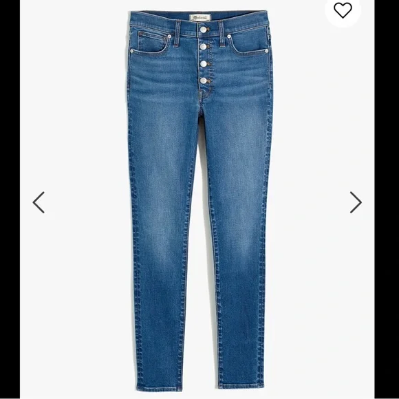 NWOT Madewell Button-front Mid-rise Skinny Jean - Picture 4 of 13
